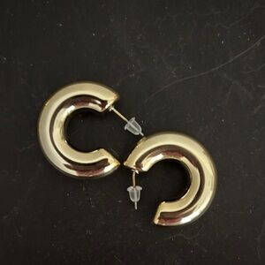 Chic Gold-Tone Hoop Earrings